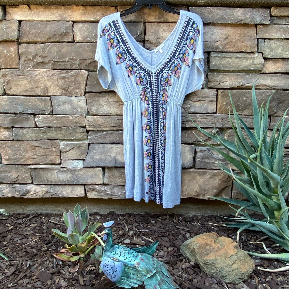 JUST GINGER Draped Mini Dress